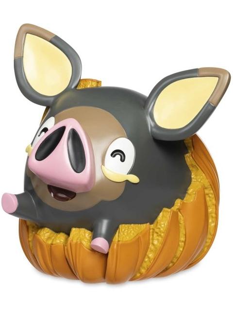 Lechonk Pokémon Halloween Garden Statue