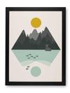 Lapras Mountains Black Framed Wall Art