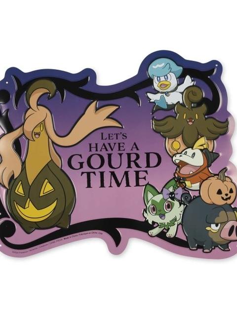 Gourgeist 'Gourd Time' Pokémon Halloween Metal Sign