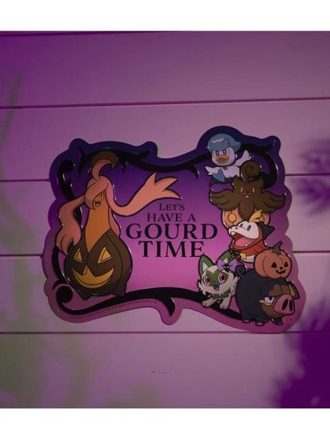 Gourgeist 'Gourd Time' Pokémon Halloween Metal Sign