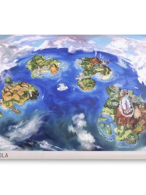 Alola Pokémon Region Maps Poster