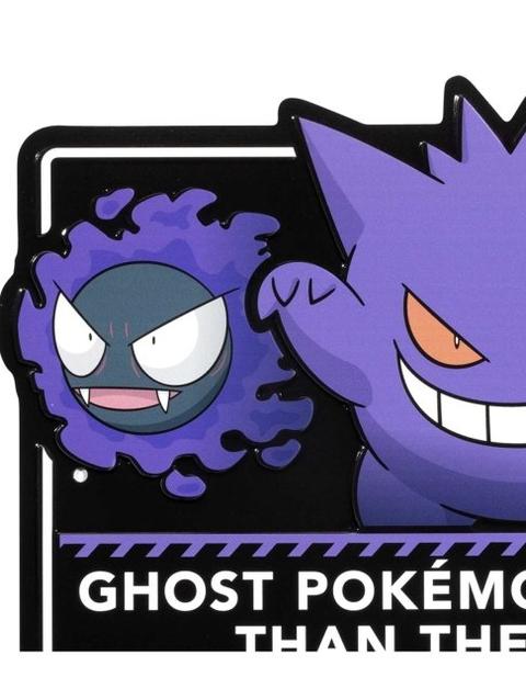 Gastly, Haunter & Gengar Pokémon Sweet Temptations Metal Sign