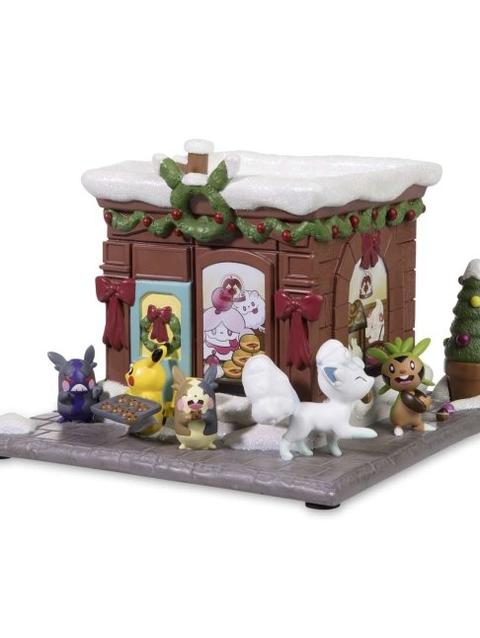 Bounsweet & Steenee Bakery Holiday Pokémon Village Figure