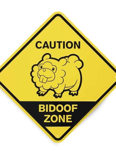 Bidoof Zone Tin Sign