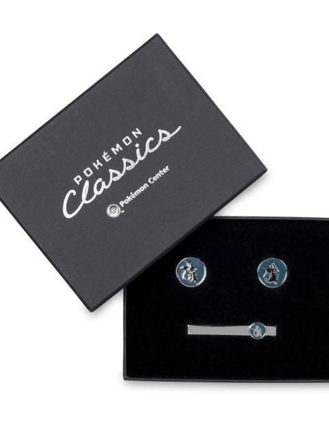 Pokémon Classics Charizard Teal Cuff Links & Tie Bar Set