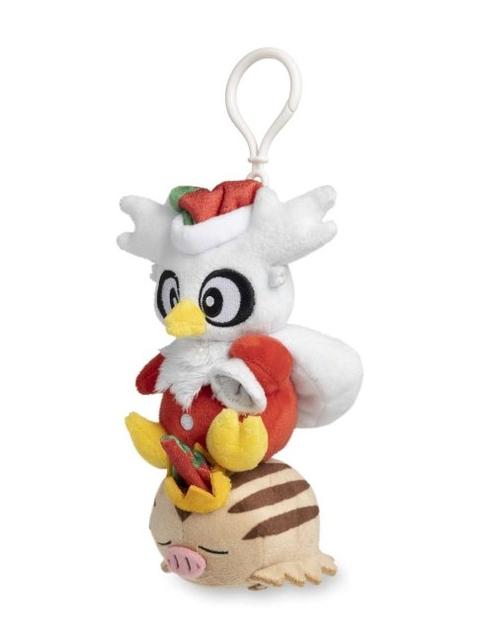 Delibird & Swinub Pokémon Holiday Workshop Plush Key Chain - 7 In.