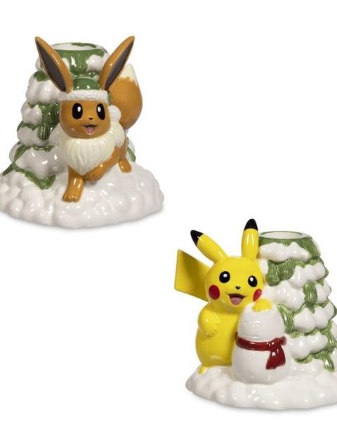 Pikachu & Eevee Pokémon Holiday & Home Candleholders (2-Pack)