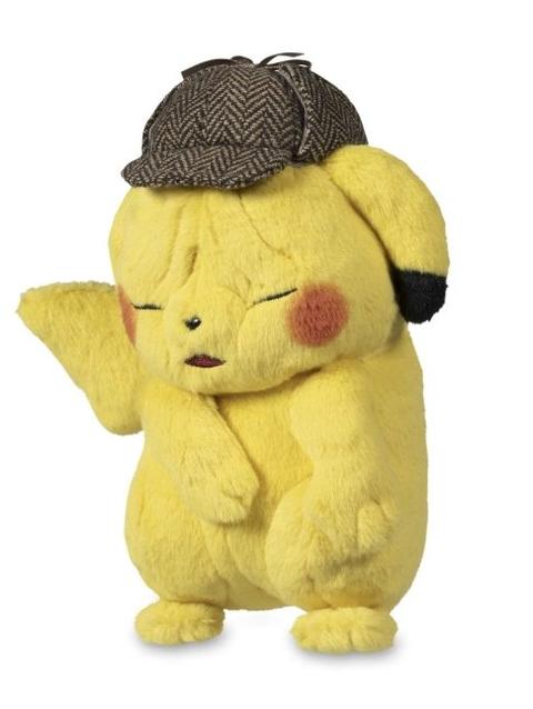 POKÉMON Detective Pikachu Wrinkled-Face Plush - 8 In.