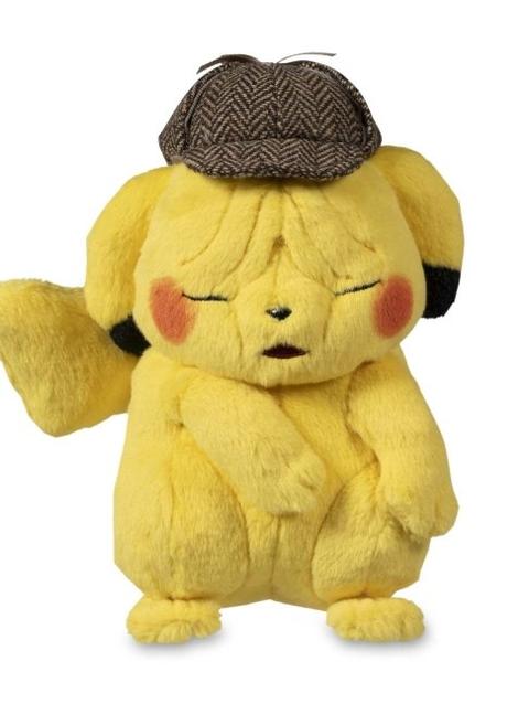 POKÉMON Detective Pikachu Wrinkled-Face Plush - 8 In.