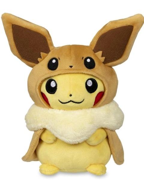 Eevee Cape Pikachu Poké Plush - 9 In.