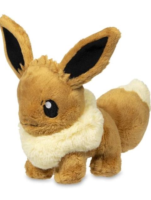 Sitting Eevee Fluffy Plush - 8 In.