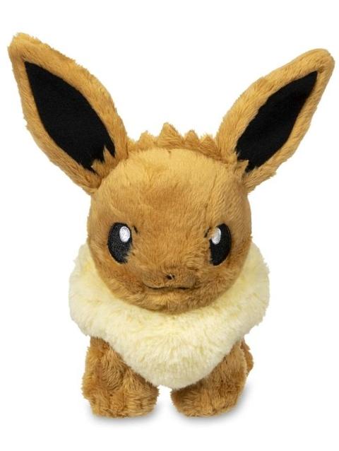 Sitting Eevee Fluffy Plush - 8 In.