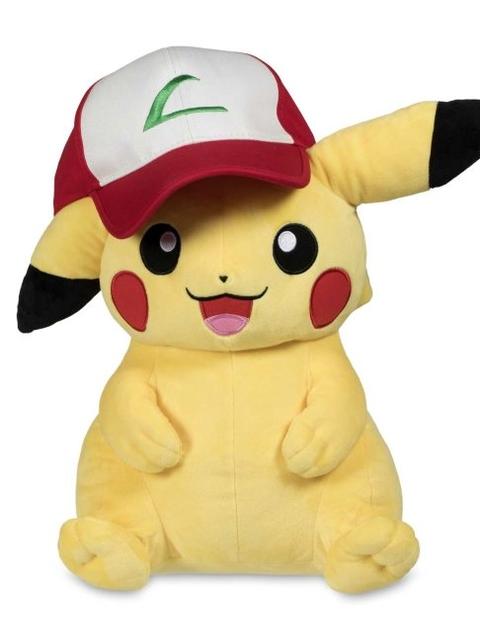 Kanto Trainer Hat Pikachu Poké Plush - 16 In.