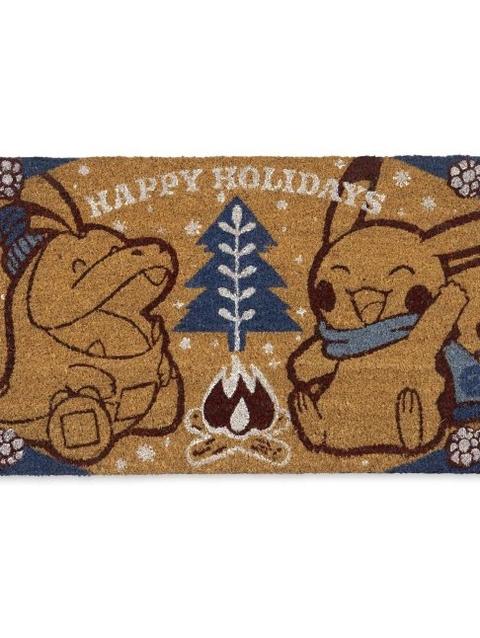 Pikachu & Fuecoco Happy Holidays Pokémon Holiday Doormat