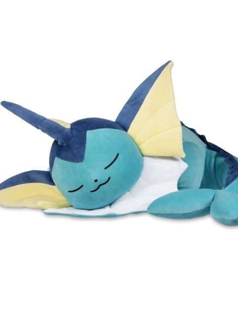 Sleeping Vaporeon Poké Plush - 21 In.