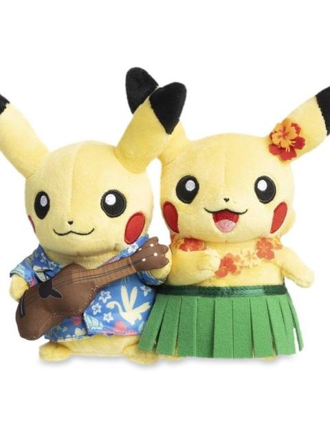 Paired Pikachu Celebrations: Tropical Pikachu Plush - 8 In.