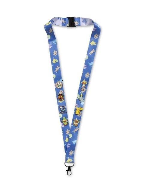 Alola & Galar First Partner with Pikachu & Eevee Lanyard & Mini Pokémon Pins (8-Pack)