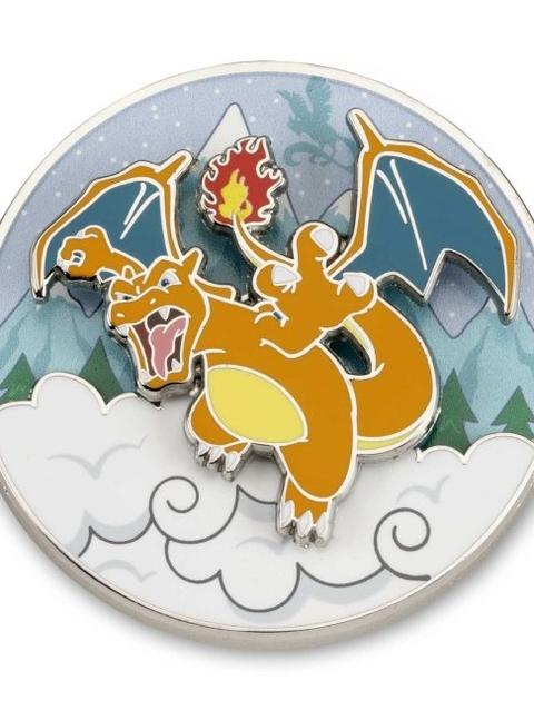 Charizard Flying High Pokémon Spinning Scenes Pin