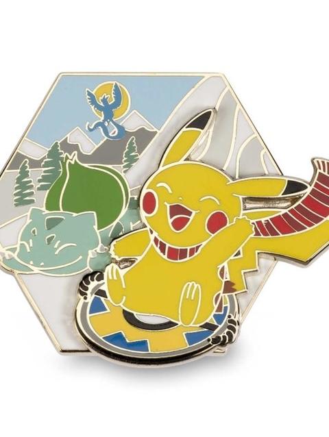 Dashing Down the Hill Sliding Celebrations Pokémon Pin