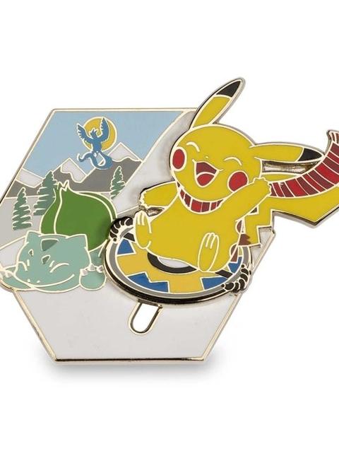 Dashing Down the Hill Sliding Celebrations Pokémon Pin