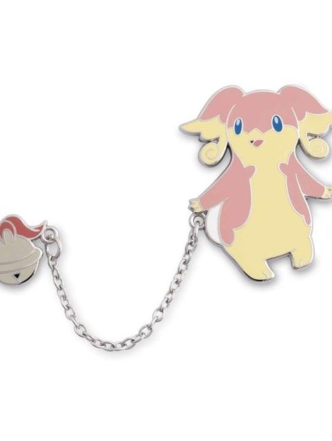 Audino with Soothe Bell Pokémon Held Item Pin