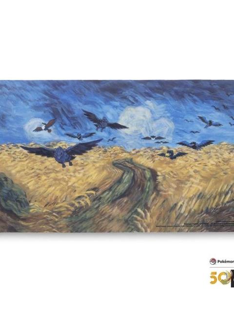 Pokémon Center × Van Gogh Museum: Corviknight Inspired by Wheatfield with Crows Playmat