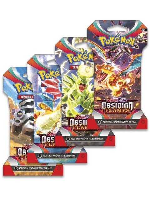 Pokémon TCG: Scarlet & Violet-Obsidian Flames Sleeved Booster Pack (10 Cards)