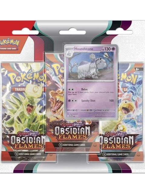 Pokémon TCG: Scarlet & Violet-Obsidian Flames 3 Booster Packs & Greavard Promo Card