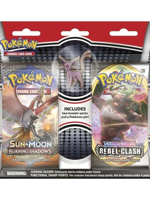 Pokémon TCG: 2 Booster Packs & Espeon Collector's Pin