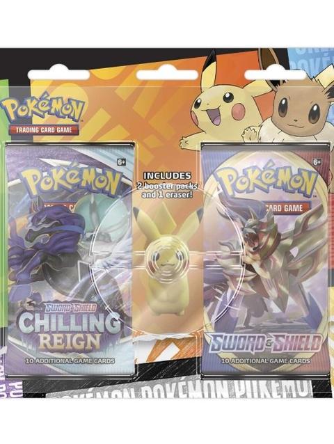 Pokémon TCG: 2 Booster Packs & Eraser