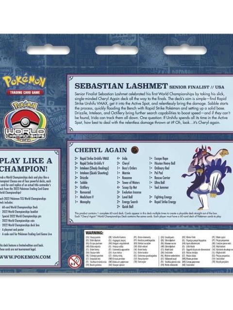 2022 Pokémon World Championships Deck (Sebastian Lashmet, Cheryl Again)