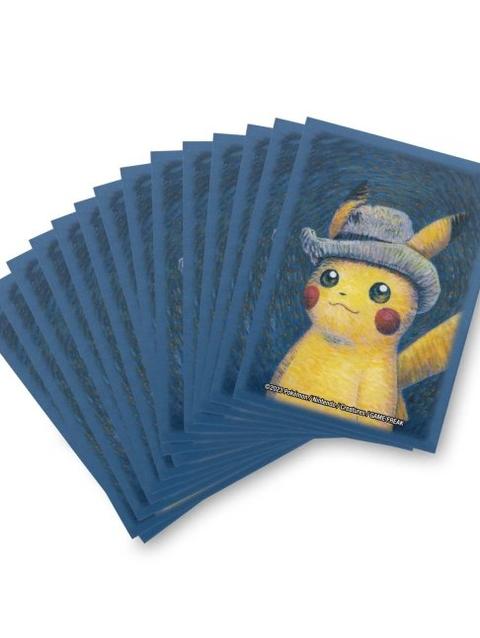 Pokémon Center × Van Gogh Museum: Pikachu Inspired by Self-Portrait with Grey Felt Hat Card Sleeves (65 Sleeves)