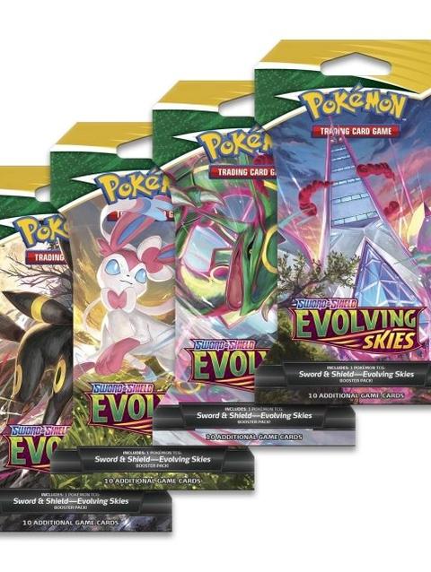 Pokémon TCG: Sword & Shield-Evolving Skies Sleeved Booster Pack (10 Cards)