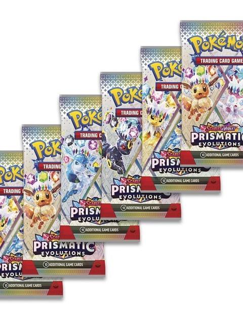 Pokémon TCG: Scarlet & Violet-Prismatic Evolutions Booster Bundle (6 Packs)